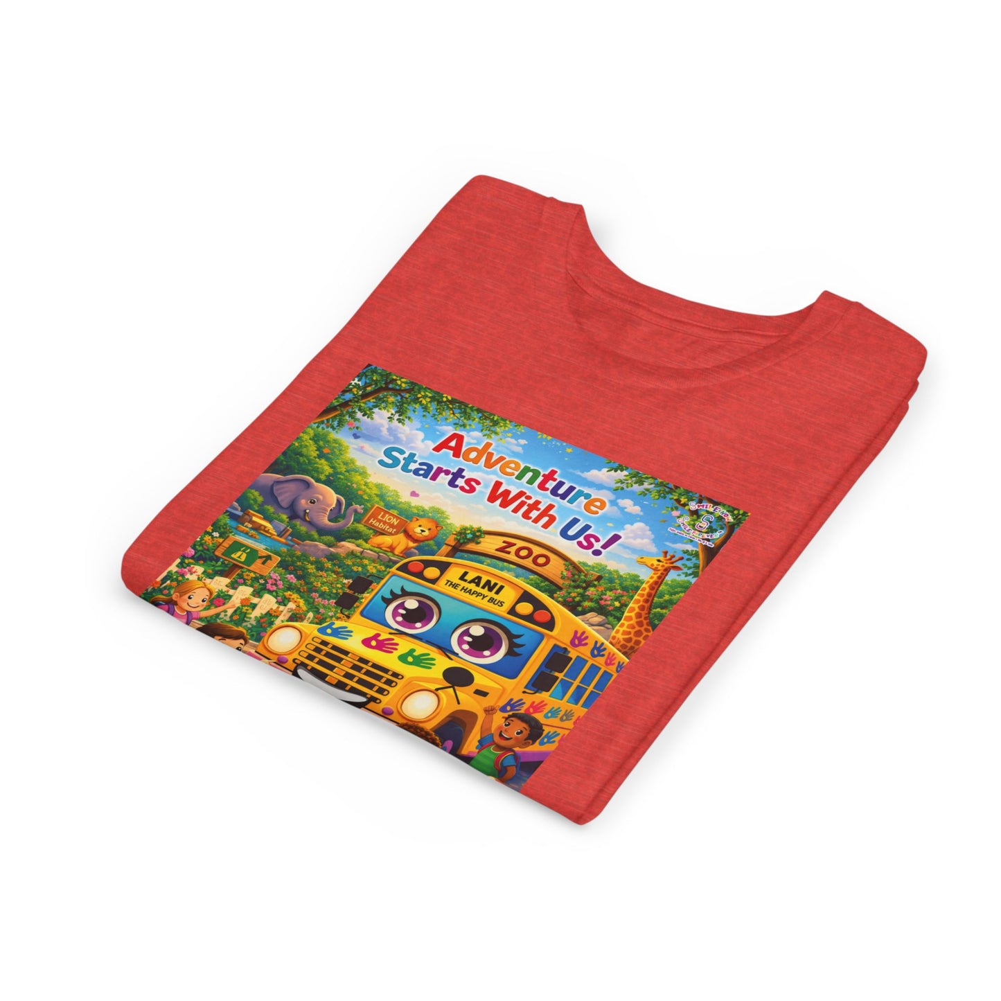 Lani™ Youth Short Sleeve Tee – "Adventure Starts With Us!" Graphic