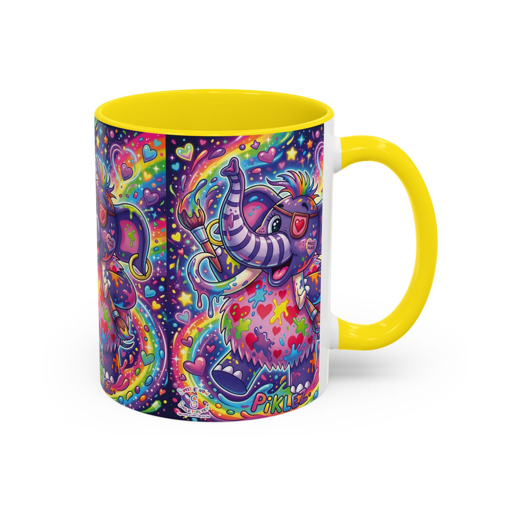 Piklez™ 15oz Ceramic Mug – "Magic Paint!" Graphic | Smile Universe Collection