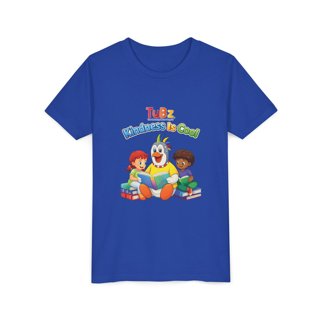 TuBz™ "Kindness Is Cool" Kids T-Shirt - Positive Message Graphic Tee | Smile Universe TuBz4Kidz