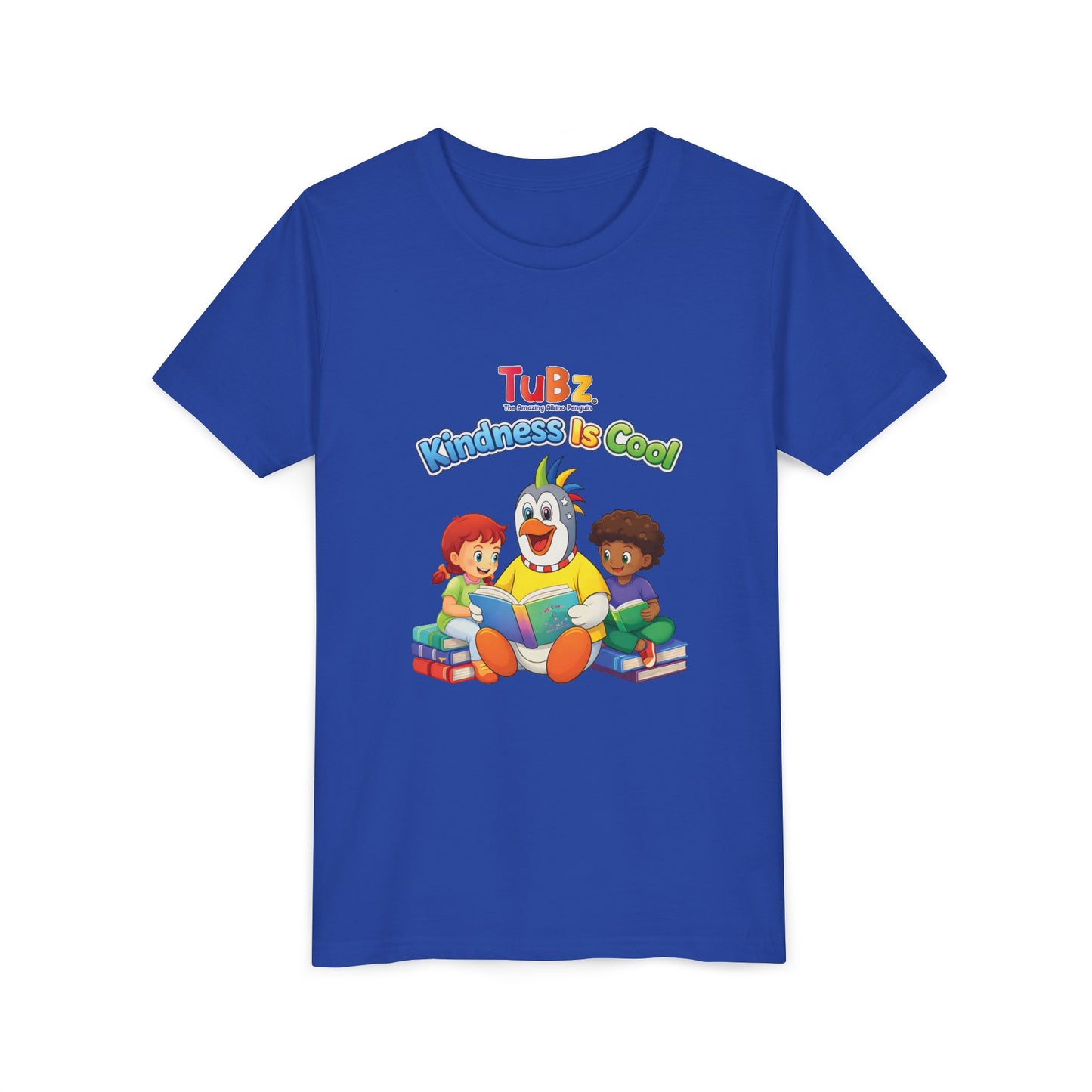 TuBz™ "Kindness Is Cool" Kids T-Shirt - Positive Message Graphic Tee | Smile Universe TuBz4Kidz