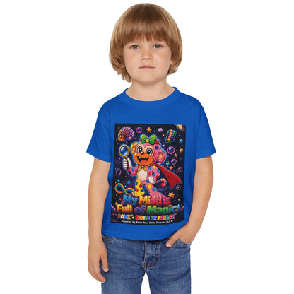 Panz™ Heavy Cotton™ Toddler T-Shirt – "My Mind is Full of Magic" Graphic | Smile Universe Collection