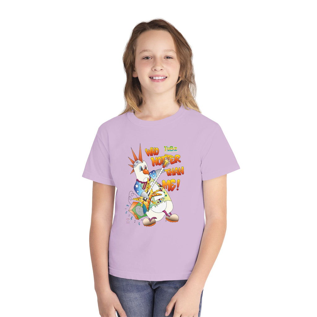 TuBz™ Rockstar Kids T-Shirt - "Who Hotter Than Me!" Graphic Tee | Smile Universe TuBz4Kidz Collection