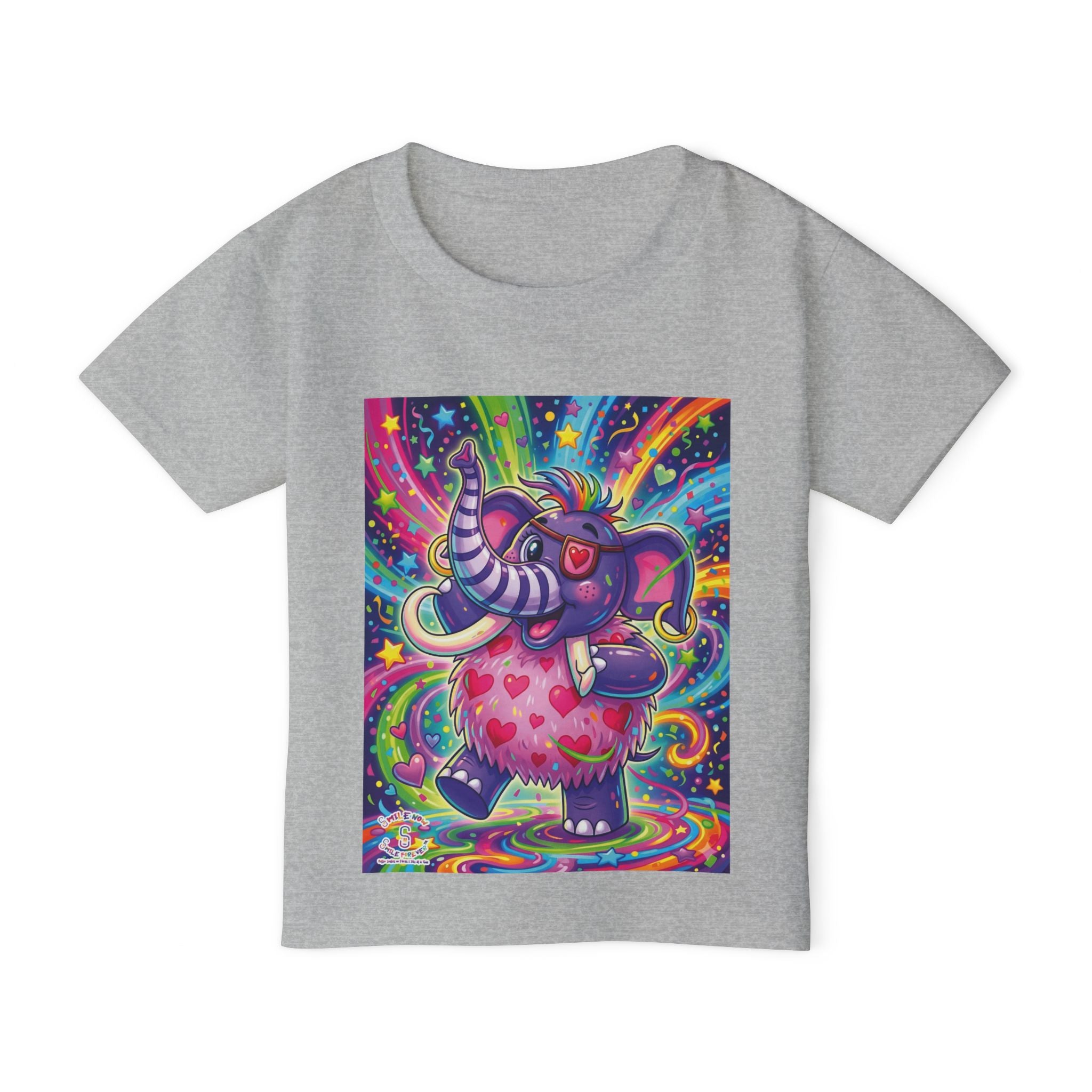 Piklez™ Heavy Cotton™ Toddler T-Shirt – "Born to Celebrate!" Graphic Shirt | Smile Universe Collection