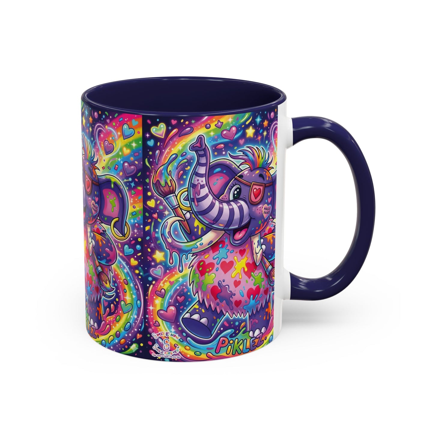 Piklez™ 15oz Ceramic Mug – "Magic Paint!" Graphic | Smile Universe Collection