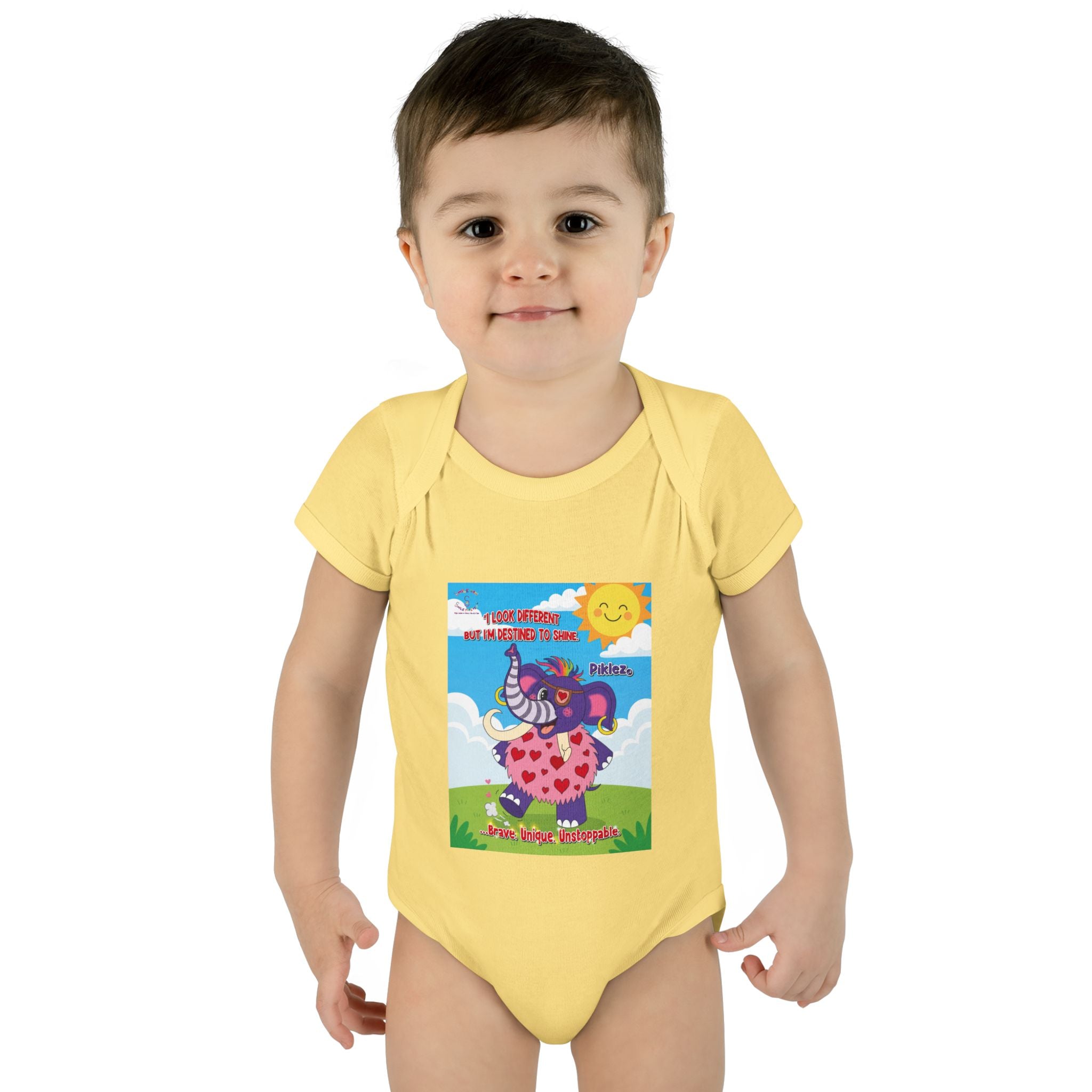 Piklez™ Infant Bodysuit – “Destined to Shine” Baby Outfit | Smile Universe Collection