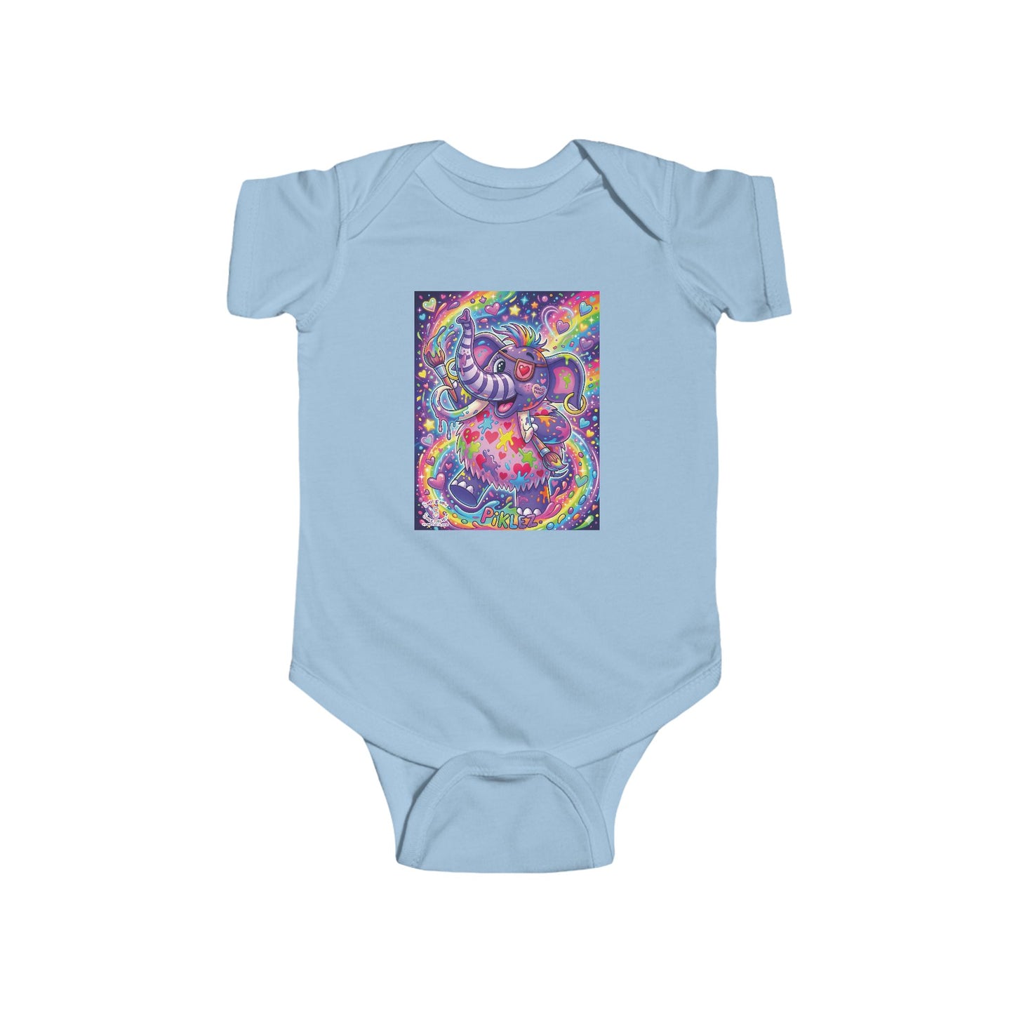 Piklez™ Infant Fine Jersey Bodysuit – "Magic Paint!" Graphic | Smile Universe Collection