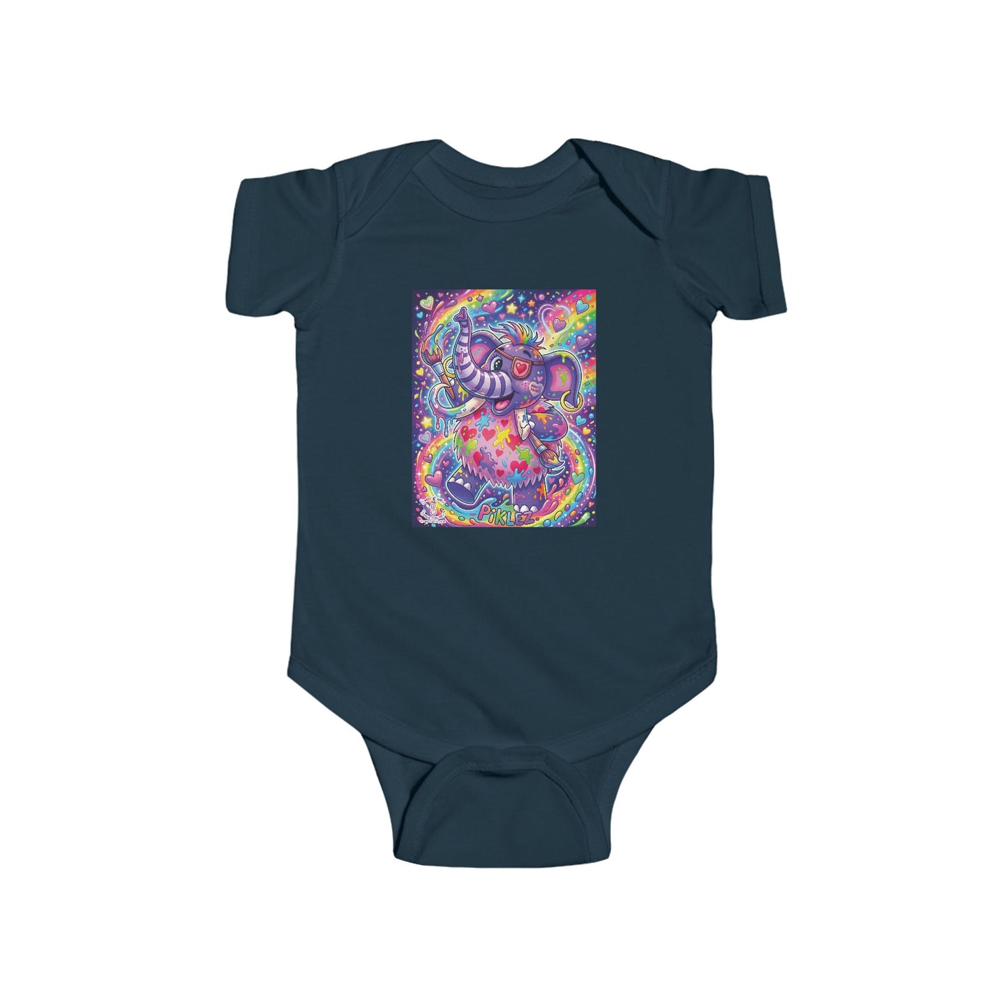 Piklez™ Infant Fine Jersey Bodysuit – "Magic Paint!" Graphic | Smile Universe Collection