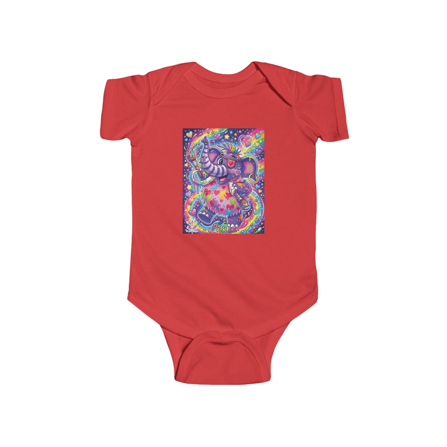 Piklez™ Infant Fine Jersey Bodysuit – "Magic Paint!" Graphic | Smile Universe Collection