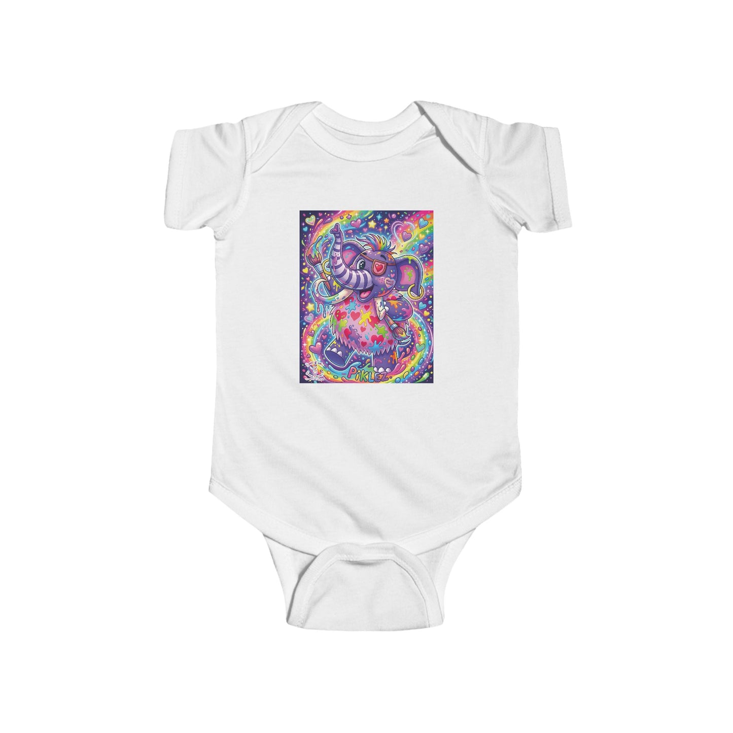 Piklez™ Infant Fine Jersey Bodysuit – "Magic Paint!" Graphic | Smile Universe Collection