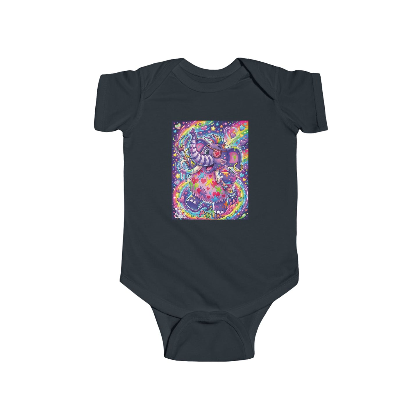 Piklez™ Infant Fine Jersey Bodysuit – "Magic Paint!" Graphic | Smile Universe Collection