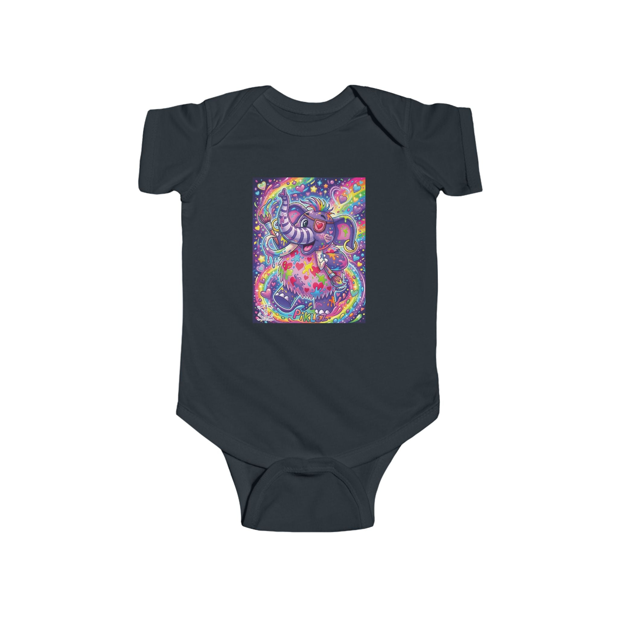 Piklez™ Infant Fine Jersey Bodysuit – "Magic Paint!" Graphic | Smile Universe Collection