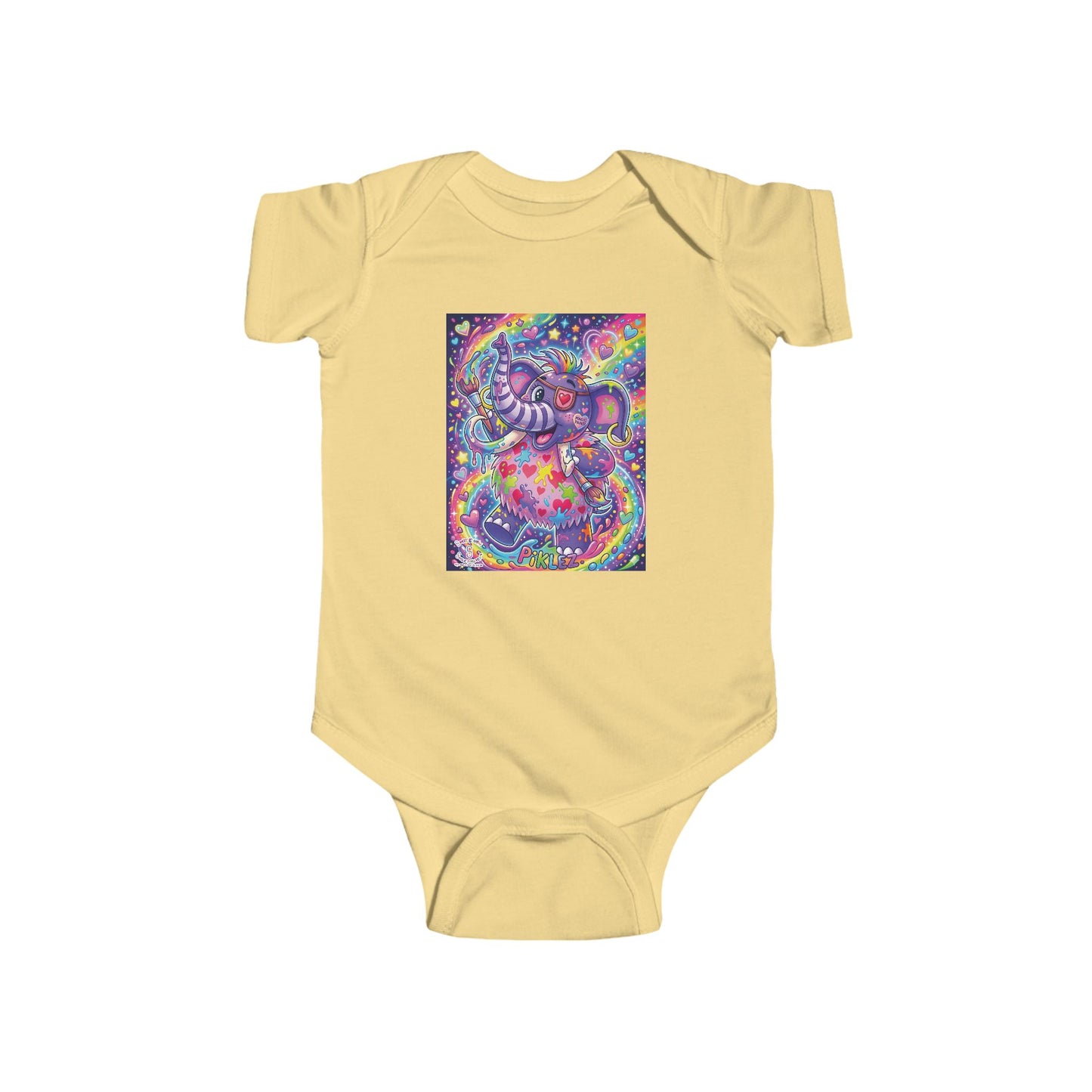 Piklez™ Infant Fine Jersey Bodysuit – "Magic Paint!" Graphic | Smile Universe Collection