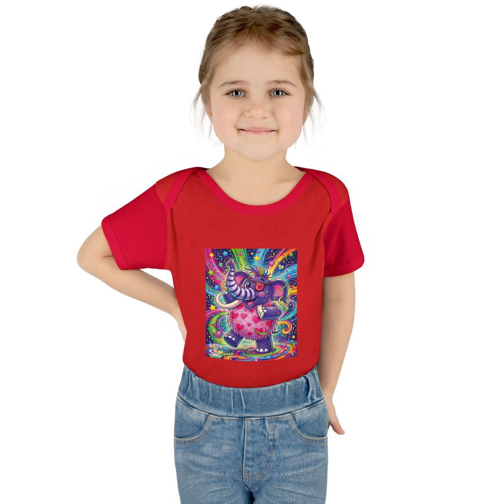 Piklez™ Infant Baby Rib Bodysuit – "Born to Celebrate!" Graphic | Smile Universe Collection