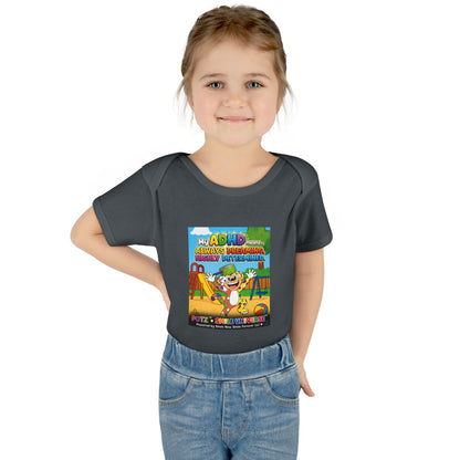 Potz™ Infant Baby Rib Bodysuit – "My ADHD Means Always Dreaming, Highly Determined" Graphic Onesie | Smile Universe Collection