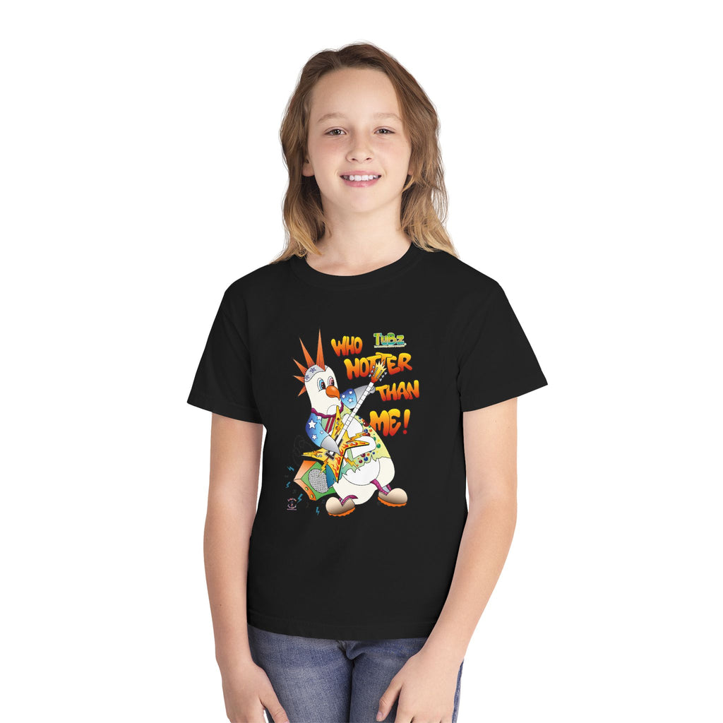 TuBz™ Rockstar Kids T-Shirt - "Who Hotter Than Me!" Graphic Tee | Smile Universe TuBz4Kidz Collection