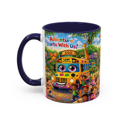 Lani™ Accent Coffee Mug (11oz & 15oz) – "Adventure Starts With Us!" Graphic