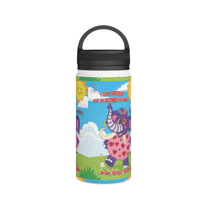 Piklez™ Stainless Steel Water Bottle with Handle Lid – “Destined to Shine” | Smile Universe Collection