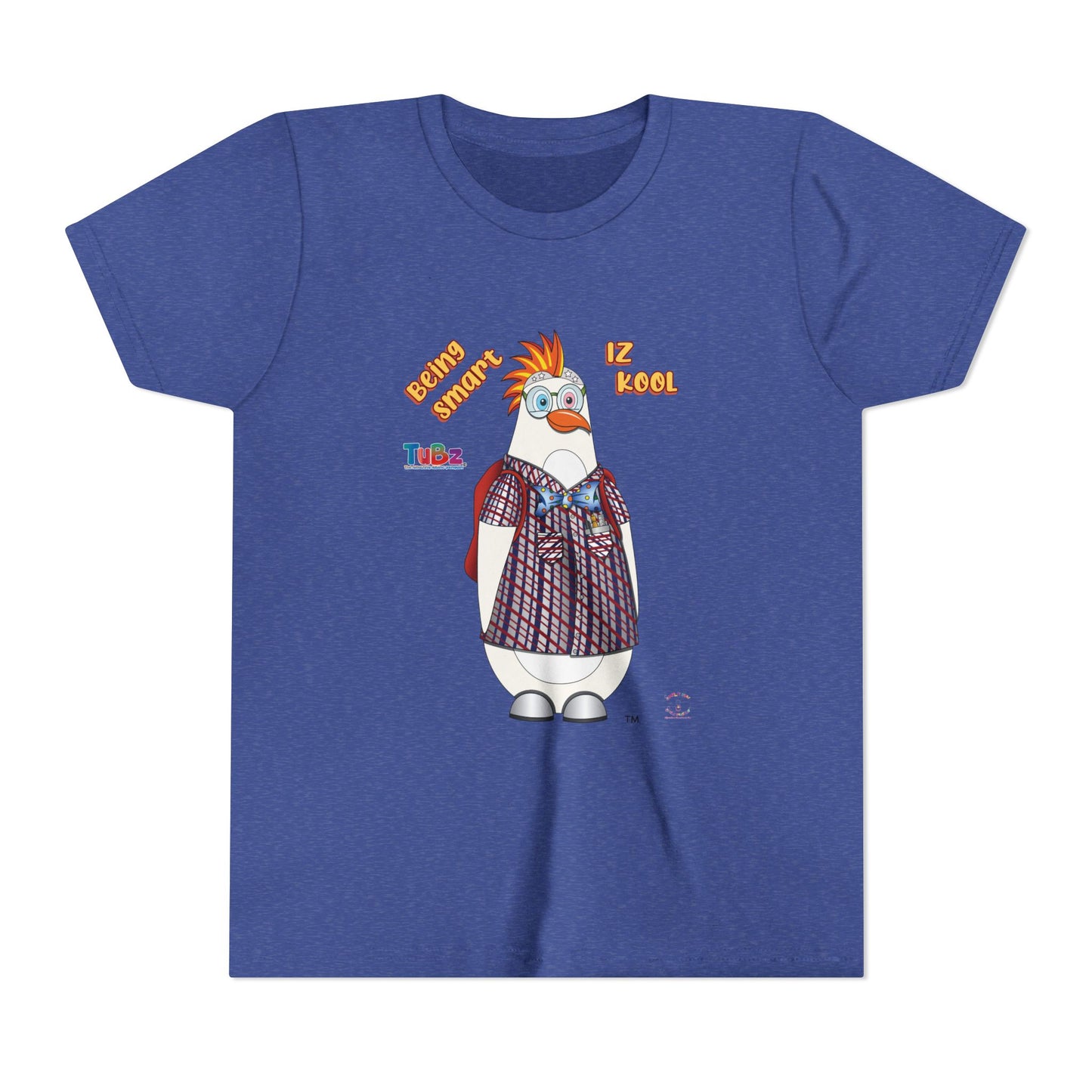 TuBz™ "Being Smart Iz Kool" Youth Graphic T-Shirt - Educational Kids Tee | TuBz4Kidz