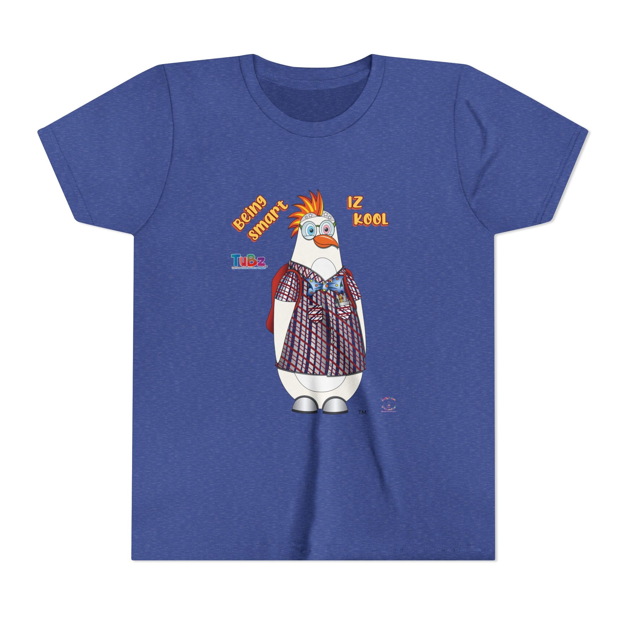 TuBz™ "Being Smart Iz Kool" Youth Graphic T-Shirt - Educational Kids Tee | TuBz4Kidz