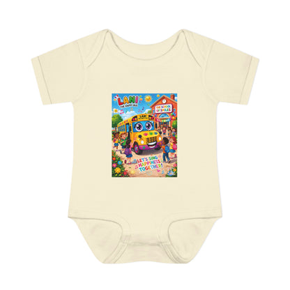 Lani™ Infant Baby Rib Bodysuit – "Let's Sing Happiness Together!" Graphic