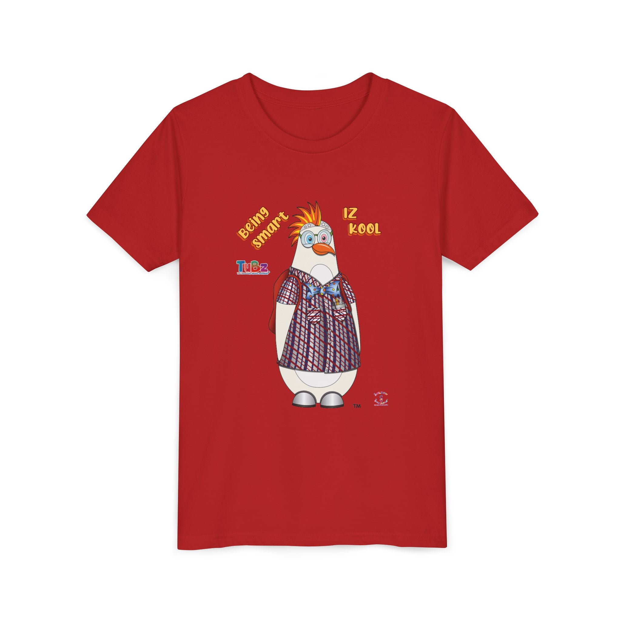 TuBz™ "Being Smart Iz Kool" Youth Graphic T-Shirt - Educational Kids Tee | TuBz4Kidz
