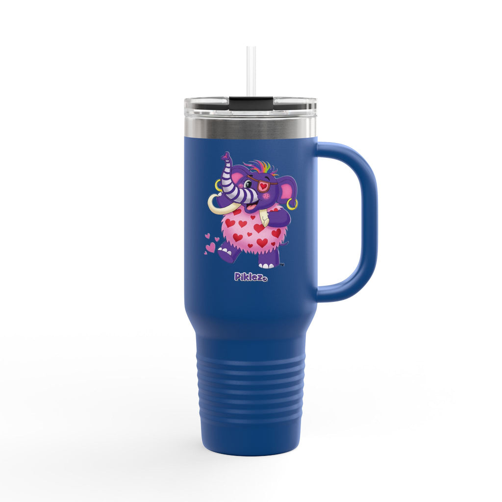 Piklez™ 40oz Insulated Travel Mug – "Full of Love!" Graphic | Smile Universe Collection