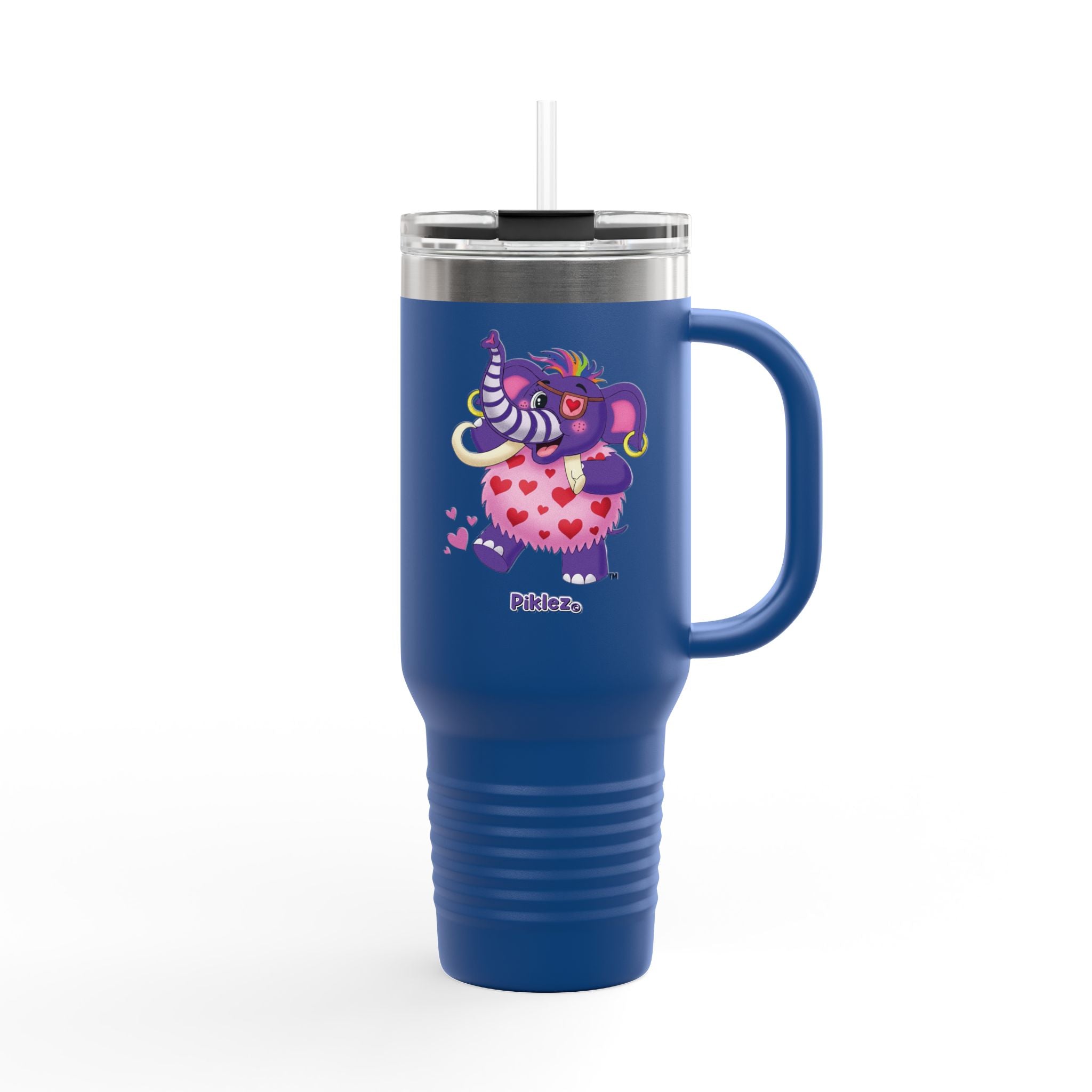 Piklez™ 40oz Insulated Travel Mug – "Full of Love!" Graphic | Smile Universe Collection