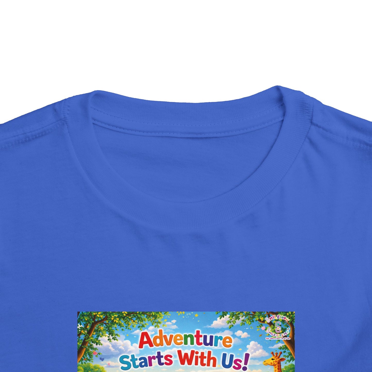 Lani™ Toddler Short Sleeve Tee – "Adventure Starts With Us!" Graphic