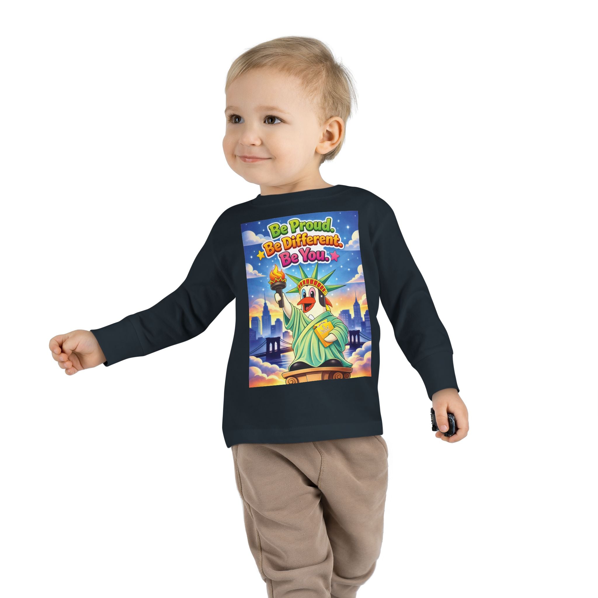 TuBz™ "Be Proud. Be Different. Be You." Toddler T- Shirt - Inspirational Kids Tee