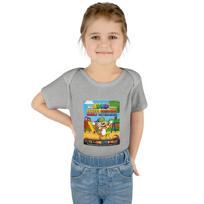 Potz™ Infant Baby Rib Bodysuit – "My ADHD Means Always Dreaming, Highly Determined" Graphic Onesie | Smile Universe Collection