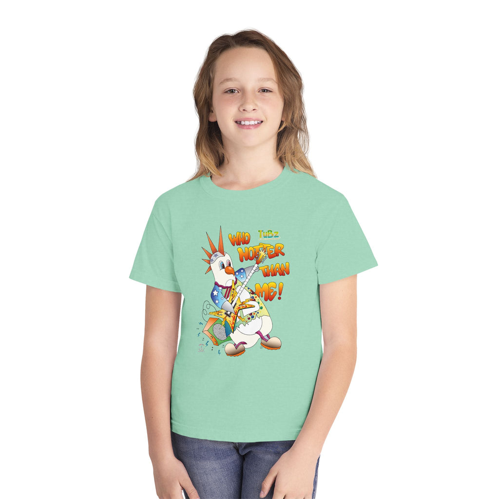 TuBz™ Rockstar Kids T-Shirt - "Who Hotter Than Me!" Graphic Tee | Smile Universe TuBz4Kidz Collection