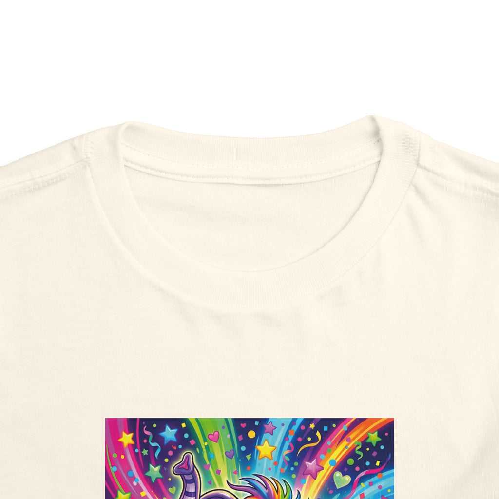 Piklez™ Toddler Short Sleeve Tee – "Born to Celebrate!" Graphic Shirt | Smile Universe Collection