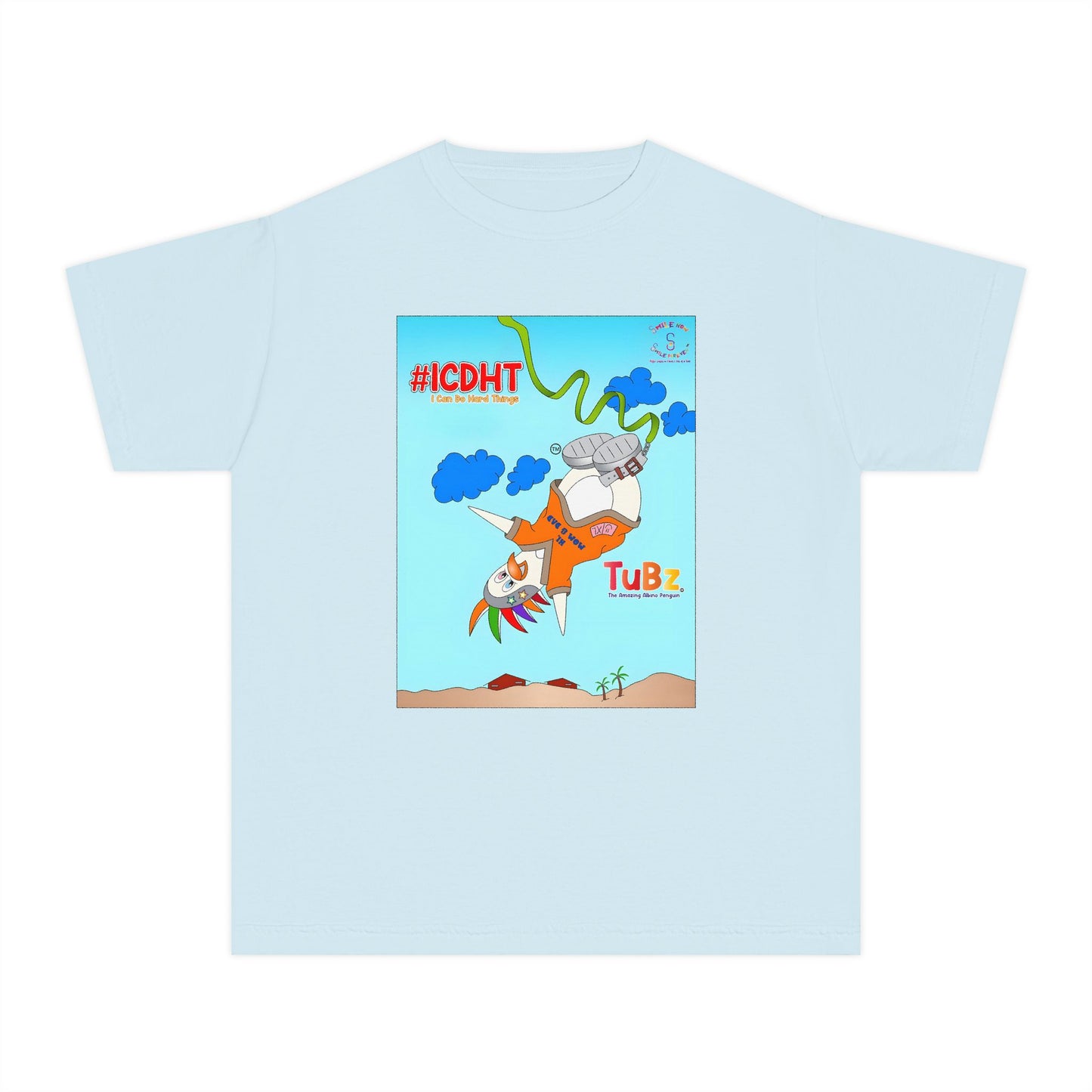 TuBz™ "I Can Do Hard Things" Youth T-Shirt | Youth Midweight Tee- Motivational Kids Graphic Tee