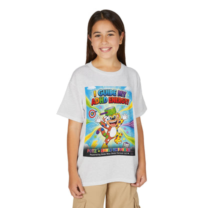 Potz™ Youth DryBlend® T-Shirt – "I Guide My ADHD Energy!" Graphic Tee | Smile Universe Collection