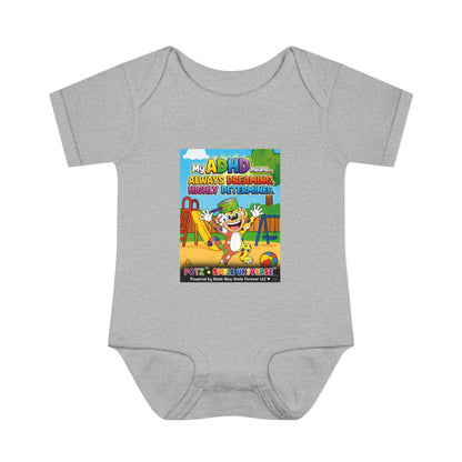 Potz™ Infant Baby Rib Bodysuit – "My ADHD Means Always Dreaming, Highly Determined" Graphic Onesie | Smile Universe Collection