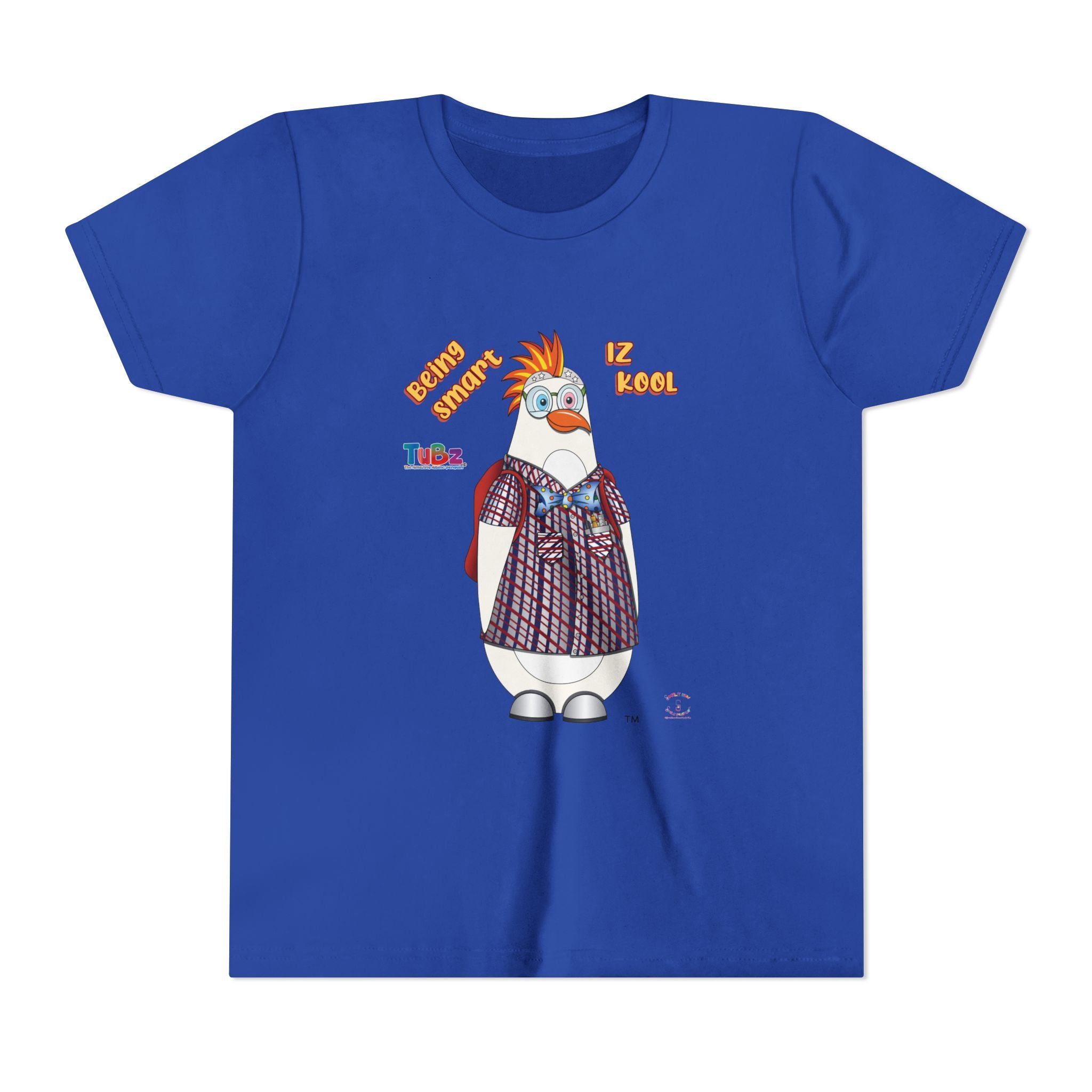 TuBz™ "Being Smart Iz Kool" Youth Graphic T-Shirt - Educational Kids Tee | TuBz4Kidz