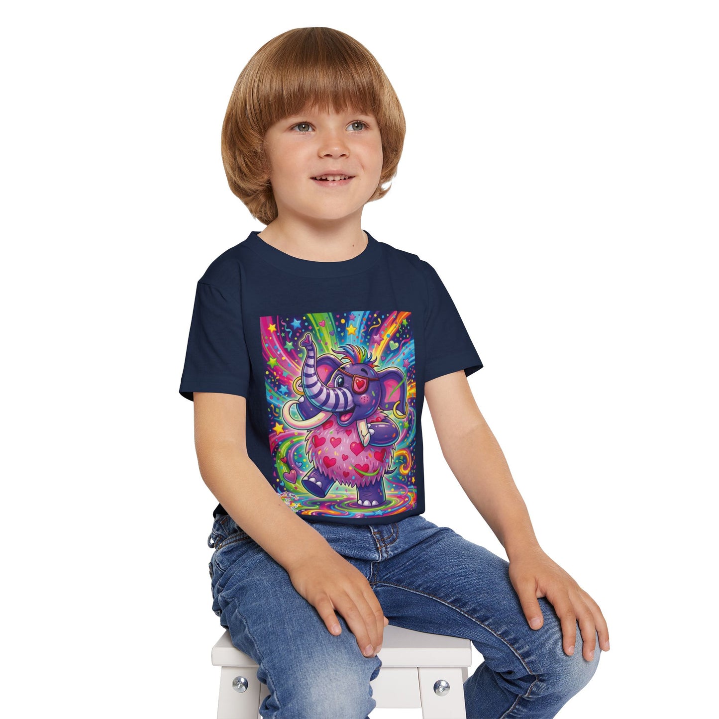 Piklez™ Heavy Cotton™ Toddler T-Shirt – "Born to Celebrate!" Graphic Shirt | Smile Universe Collection