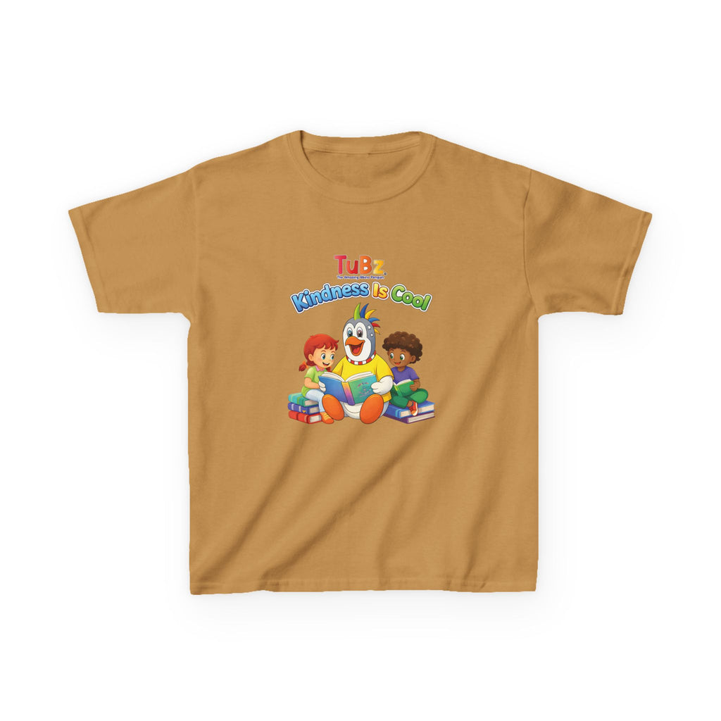 TuBz™ "Kindness Is Cool" Kids T-Shirt - Positive Message Graphic Tee | Smile Universe TuBz4Kidz