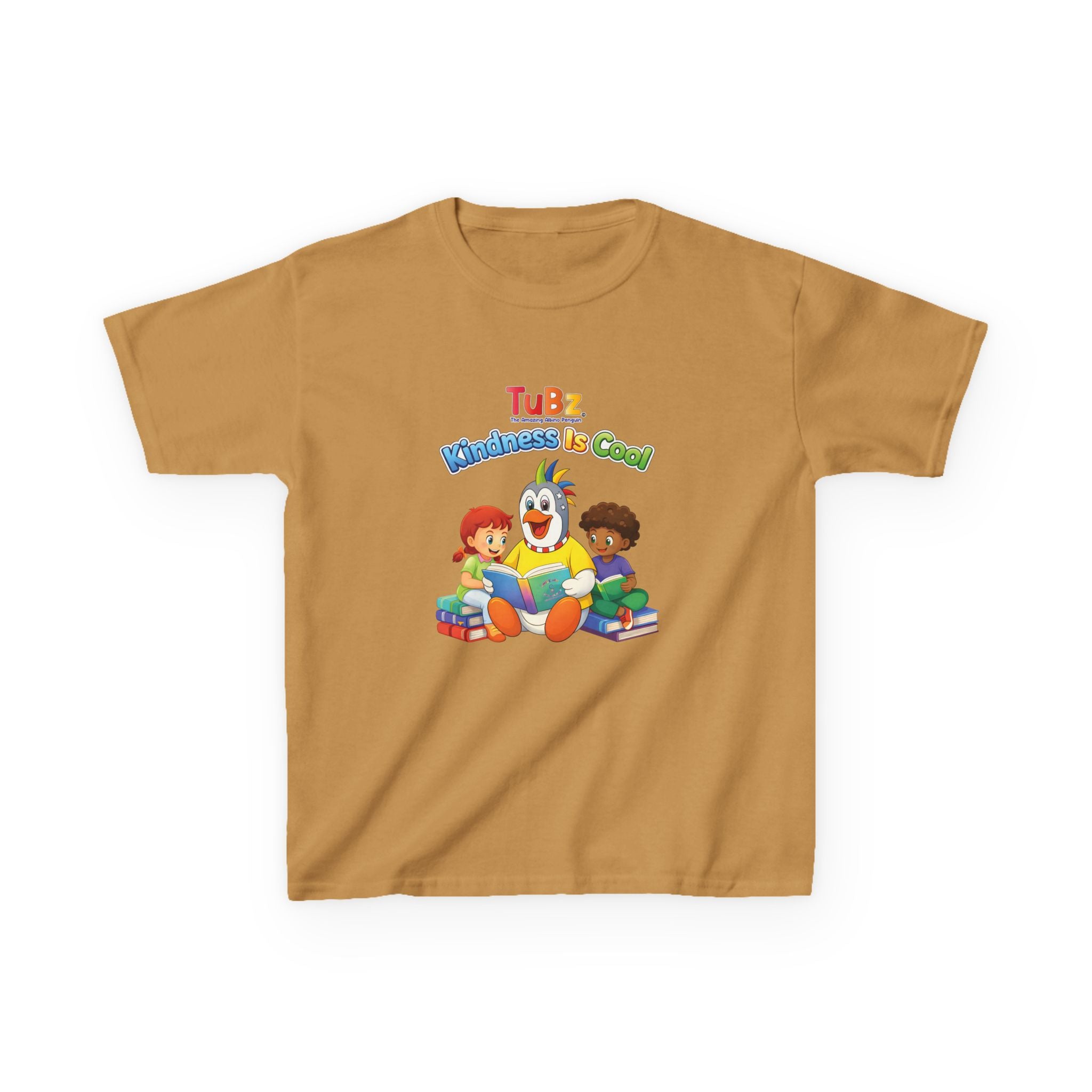 TuBz™ "Kindness Is Cool" Kids T-Shirt - Positive Message Graphic Tee | Smile Universe TuBz4Kidz