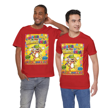 Potz™ Unisex Jersey Short Sleeve Tee – "My ADHD Brain is Full of Brilliant Ideas!" Graphic Tee | Smile Universe Collection
