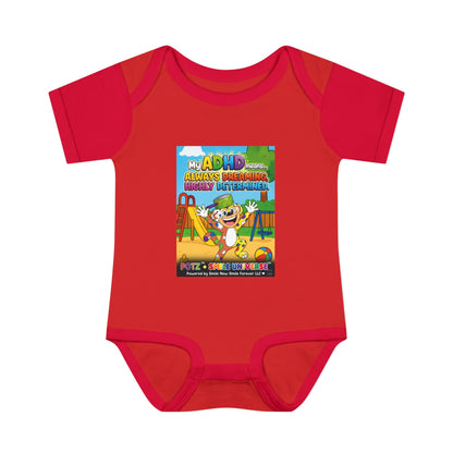 Potz™ Infant Baby Rib Bodysuit – "My ADHD Means Always Dreaming, Highly Determined" Graphic Onesie | Smile Universe Collection