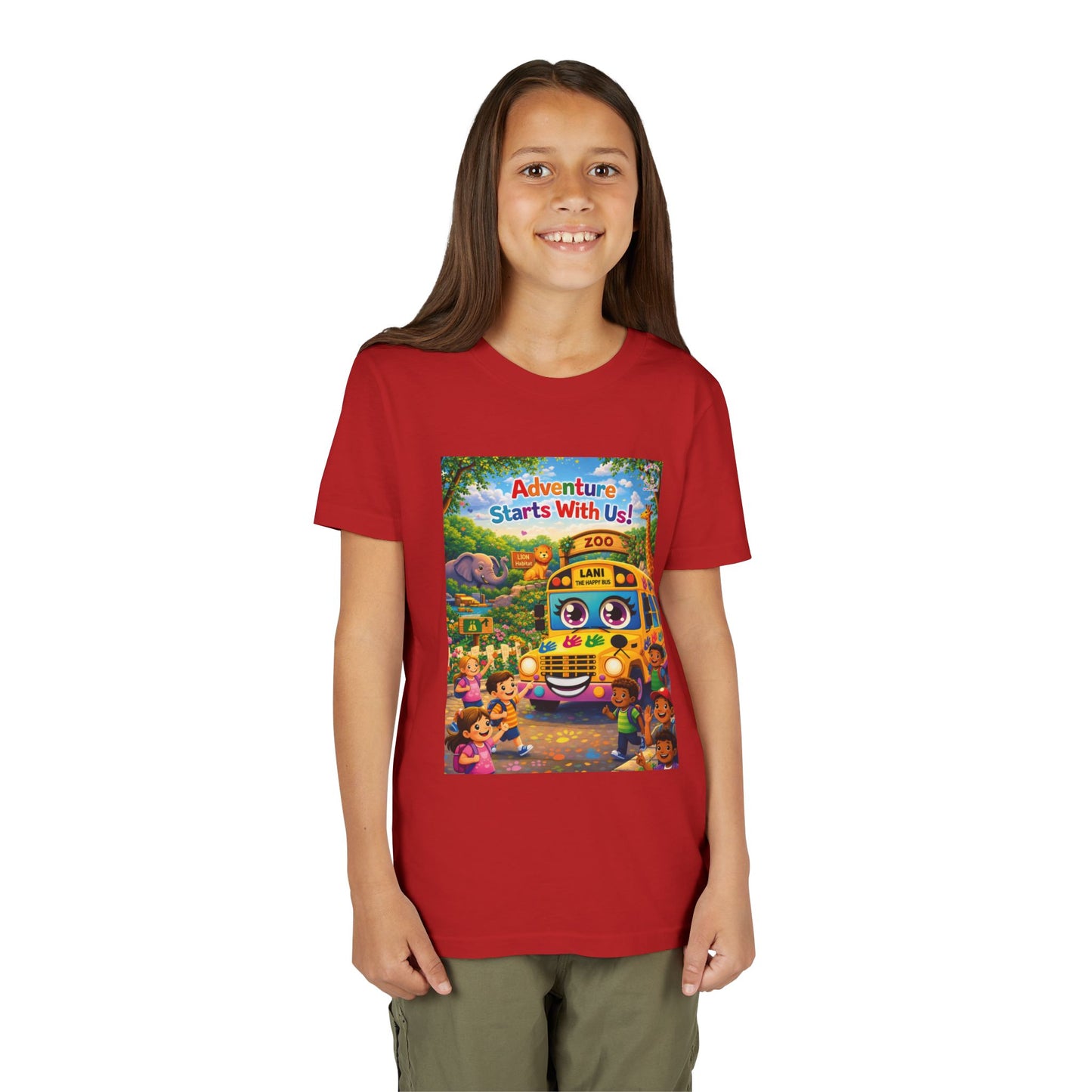 Lani™ Youth Short Sleeve Tee – "Adventure Starts With Us!" Graphic