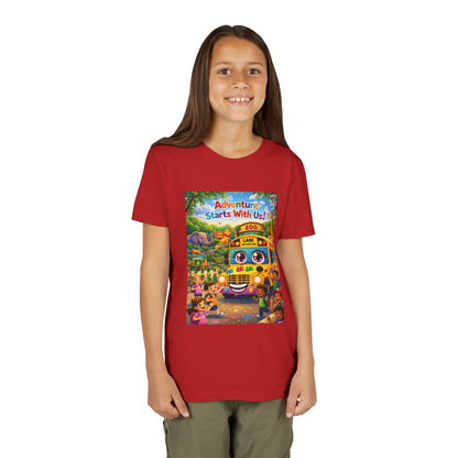Lani™ Youth Short Sleeve Tee – "Adventure Starts With Us!" Graphic