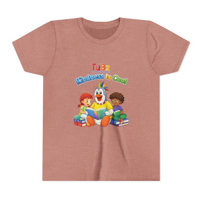 TuBz™ "Kindness Is Cool" Kids T-Shirt - Positive Message Graphic Tee | Smile Universe TuBz4Kidz