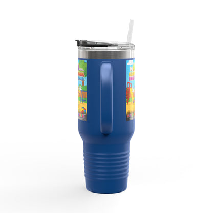 Potz™ Insulated Travel Mug 40oz – "My ADHD Means Always Dreaming, Highly Determined" Graphic Tumbler | Smile Universe Collection
