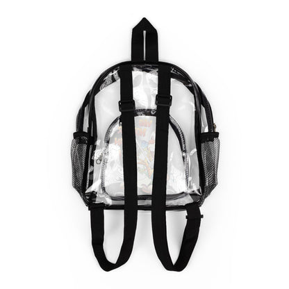 TuBz™ Clear Stadium Backpack - "Who Hotter Than Me!" | Smile Universe TuBz4Kidz Collection