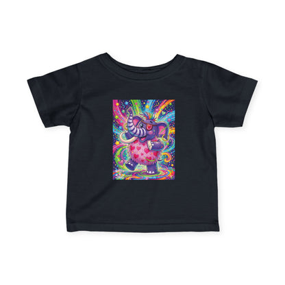 Piklez™ Infant Fine Jersey Tee – "Born to Celebrate!" Graphic Shirt | Smile Universe Collection