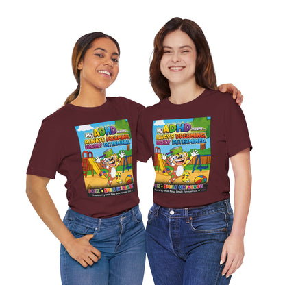 Potz™ Unisex Jersey Short Sleeve Tee – "My ADHD Means Always Dreaming, Highly Determined" Graphic Tee | Smile Universe Collection