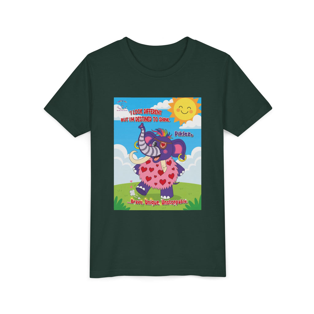 Piklez™ Kids T-Shirt Youth Tee – “Destined to Shine” Graphic Tee | Smile Universe Collection
