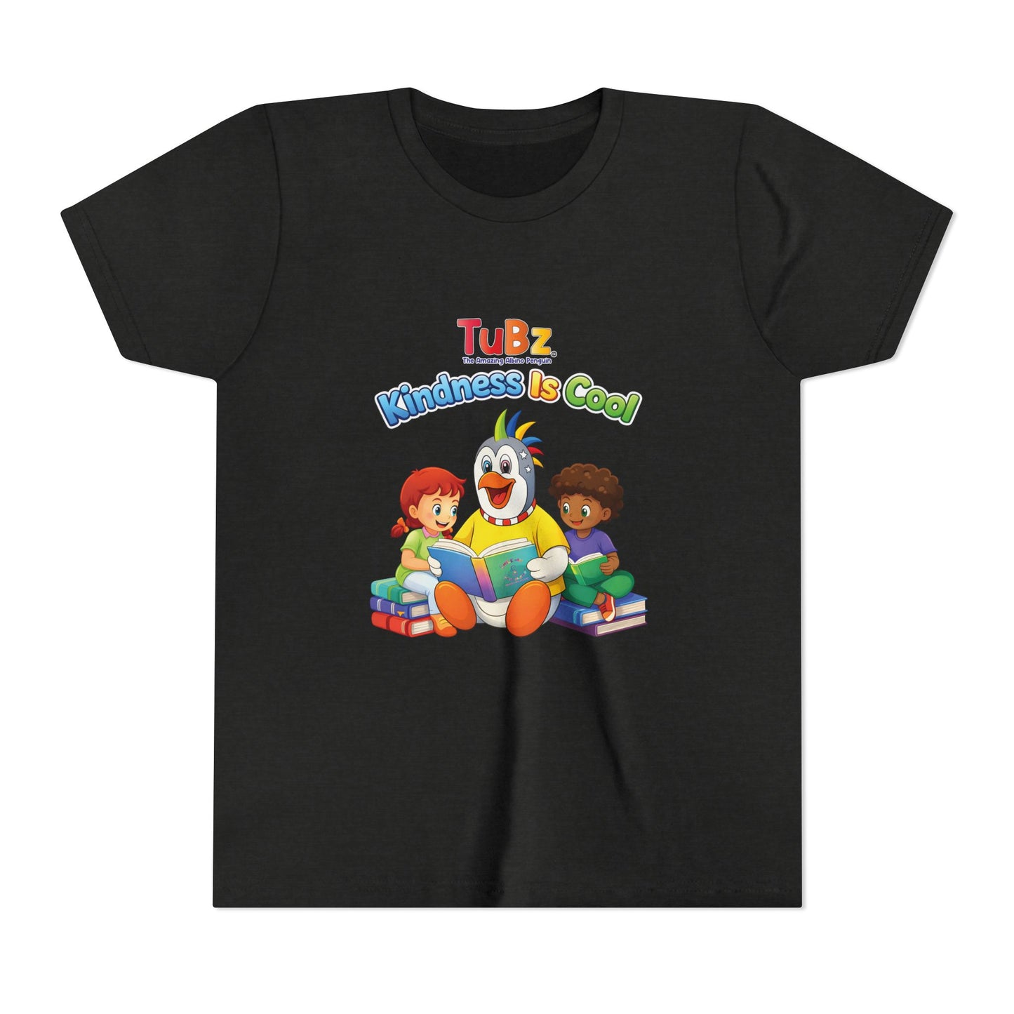 TuBz™ "Kindness Is Cool" Kids T-Shirt - Positive Message Graphic Tee | Smile Universe TuBz4Kidz